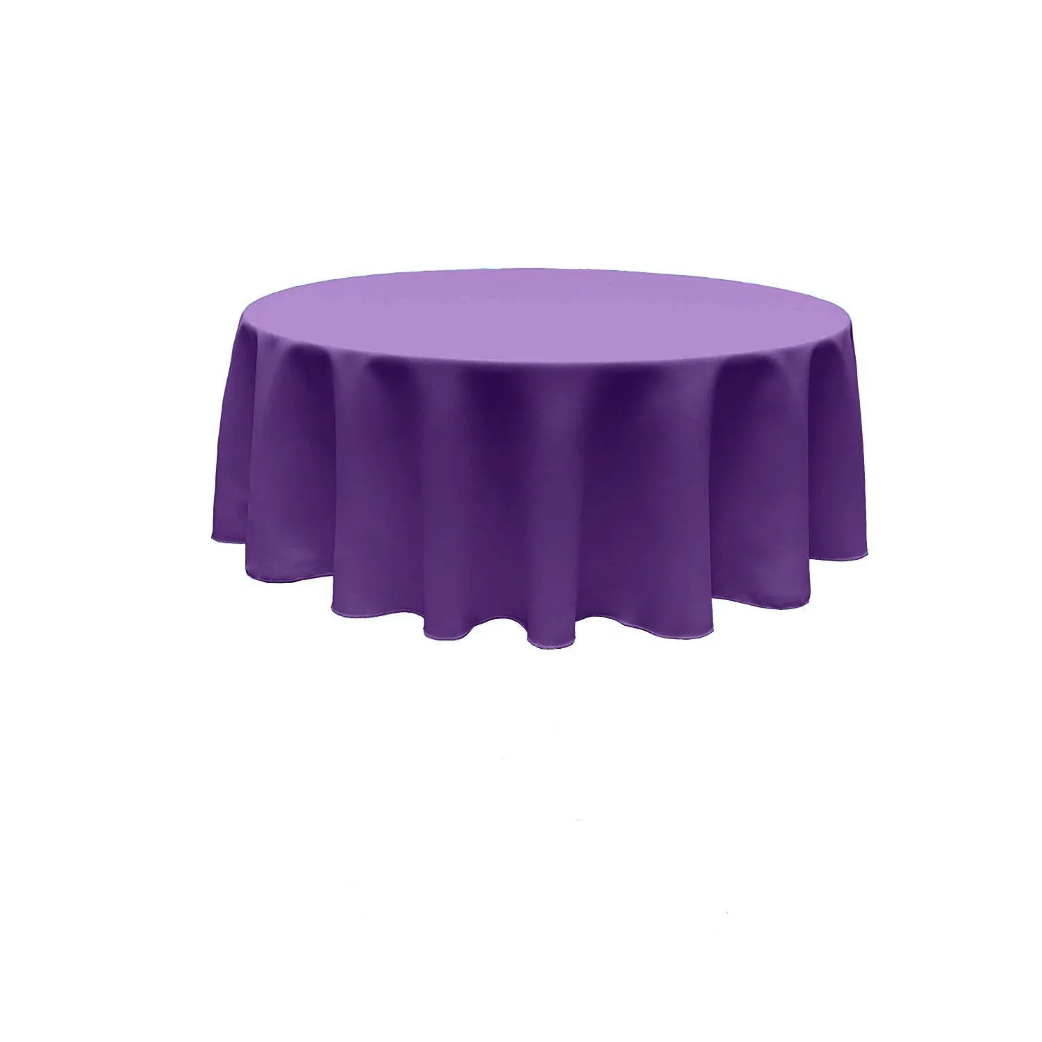 108" ROUND POLY POPLIN SEAMLESS TABLECLOTH