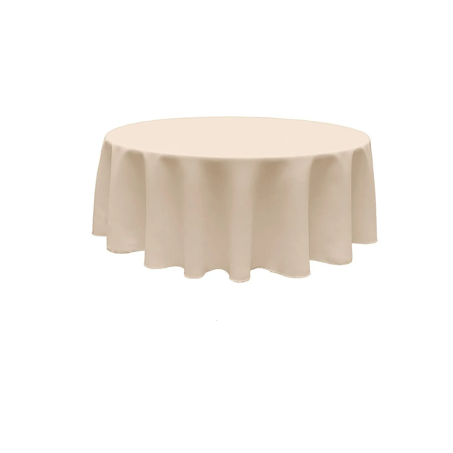 108" ROUND POLY POPLIN SEAMLESS TABLECLOTH