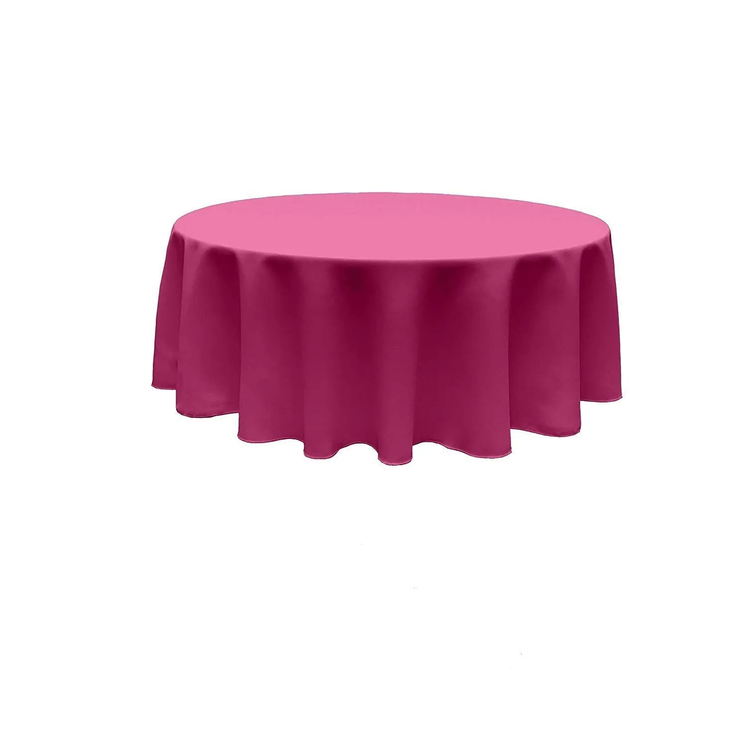 108" ROUND POLY POPLIN SEAMLESS TABLECLOTH
