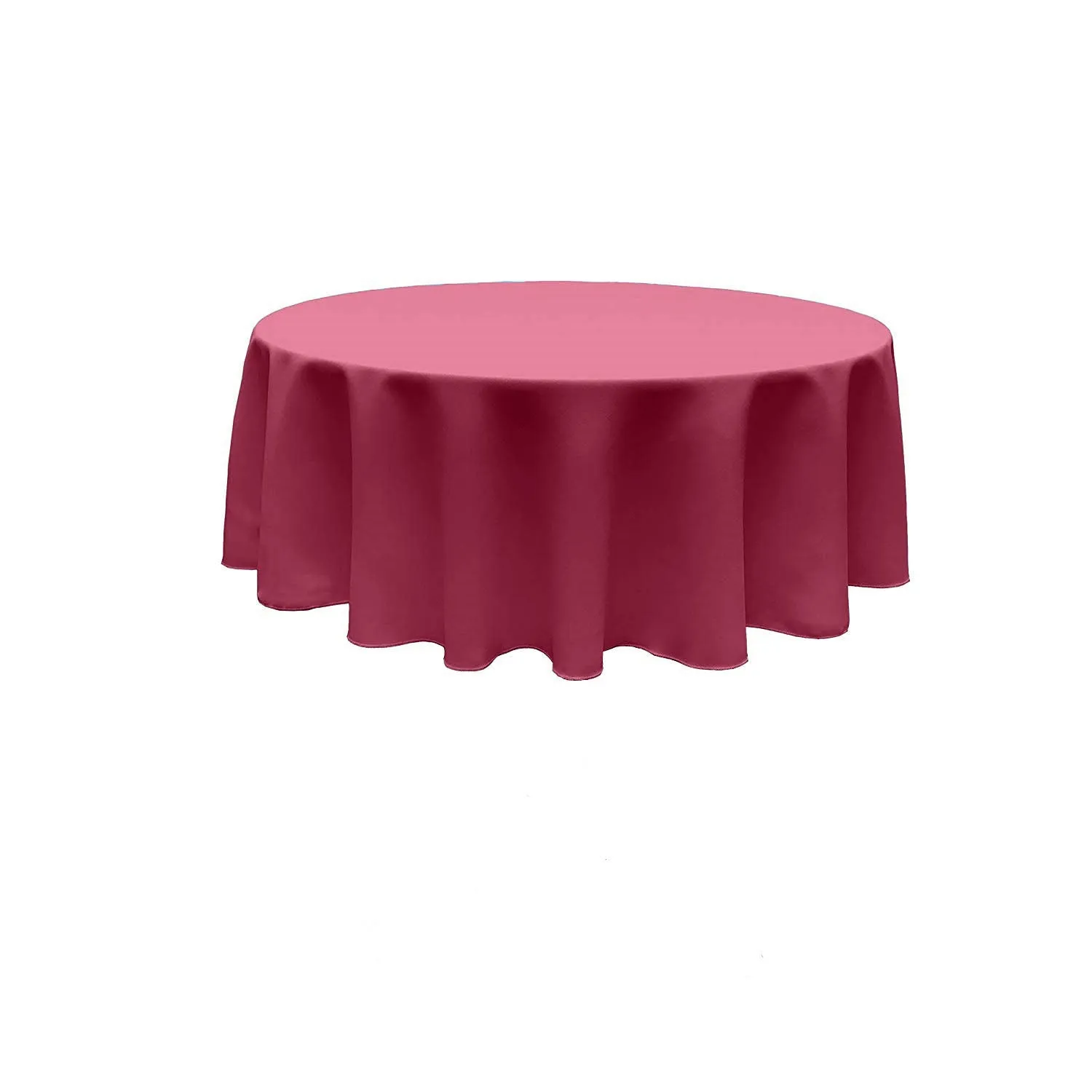 108" ROUND POLY POPLIN SEAMLESS TABLECLOTH