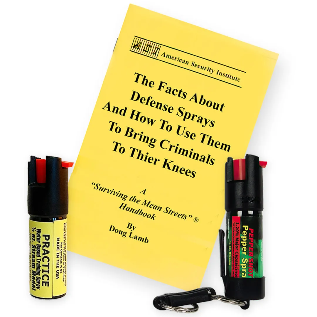 1/2 oz Keychain Pepper Spray Training Kit