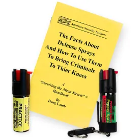 1/2 oz Keychain Pepper Spray Training Kit