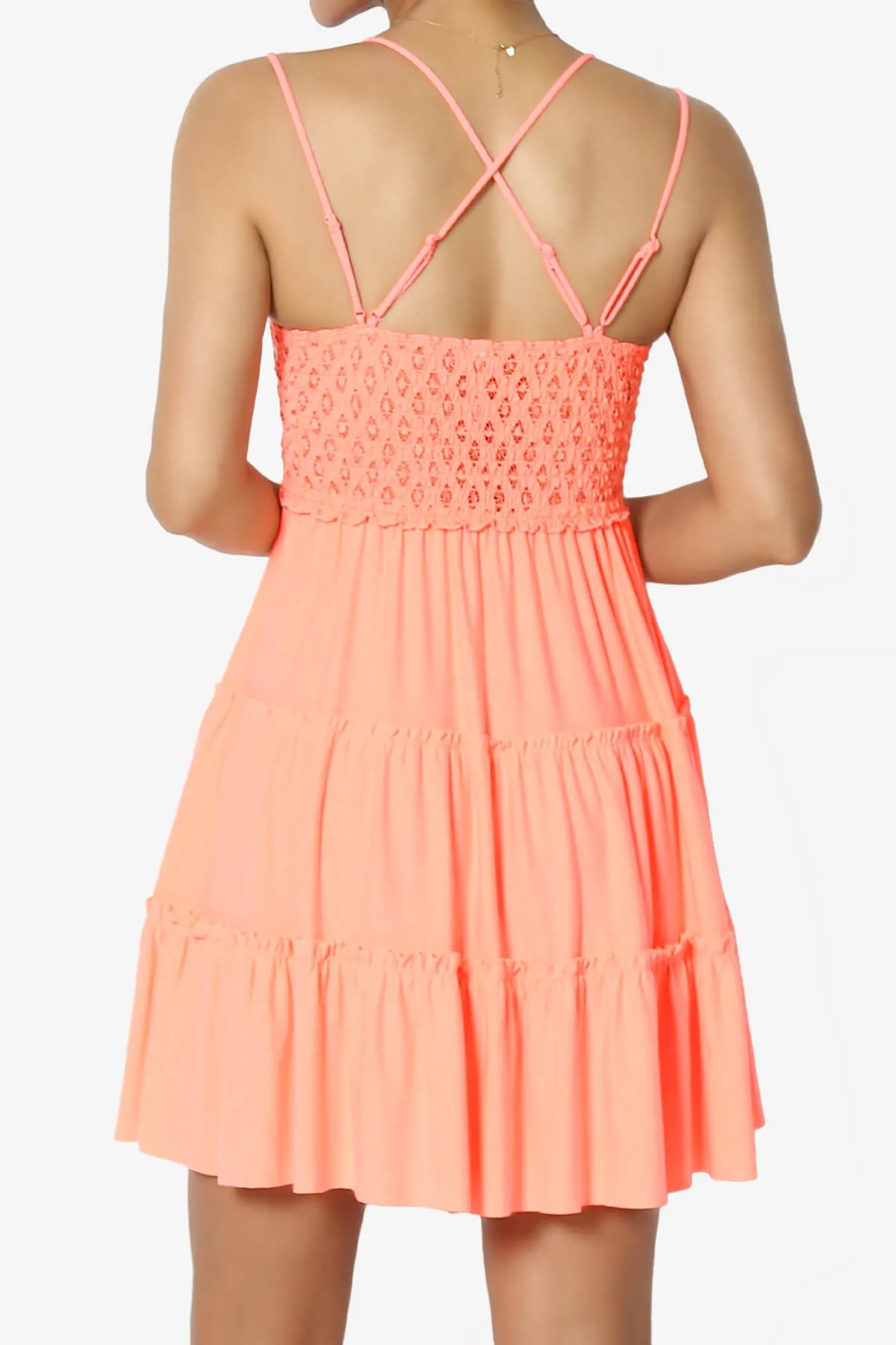 Adella Crochet Lace Ruffle Cami Tunic PLUS
