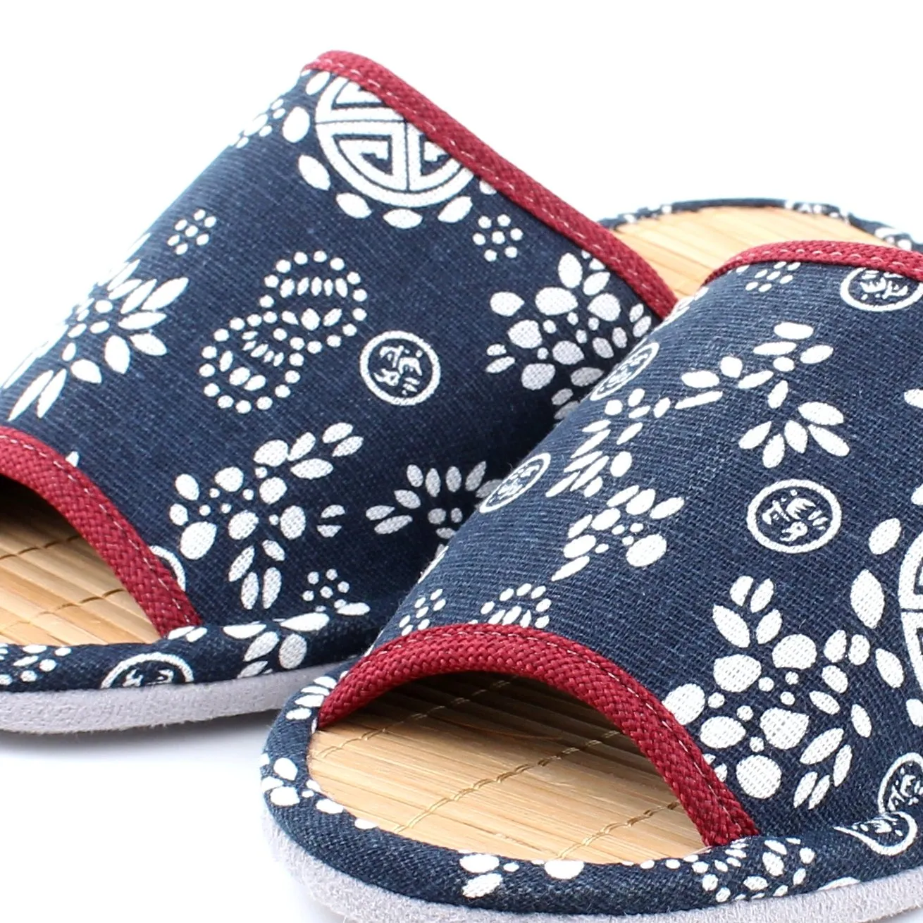 Aizome Dye Style Bamboo Slippers