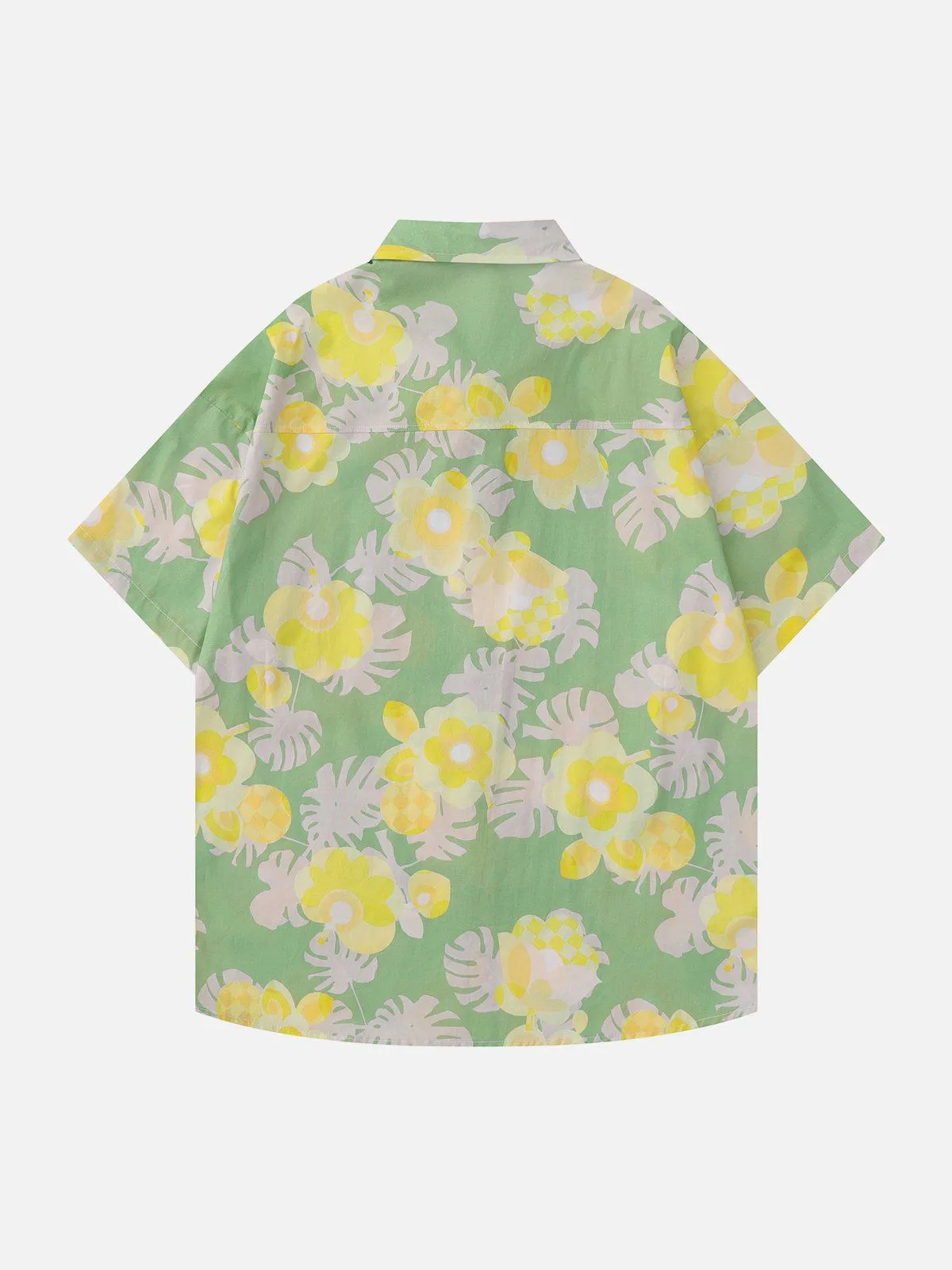 AlanBalen® - Clashing Floral Print Short Sleeve Shirts