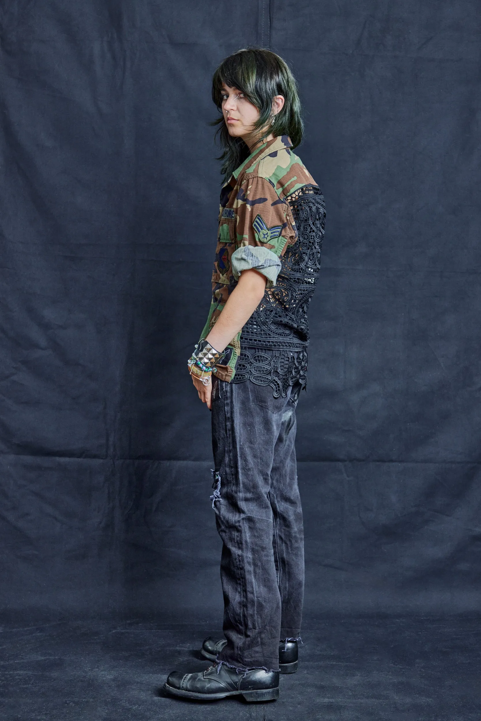 Aloha Patch Distressed Jeans