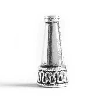 Antique Silver Cone 10x22mm (10 pcs)