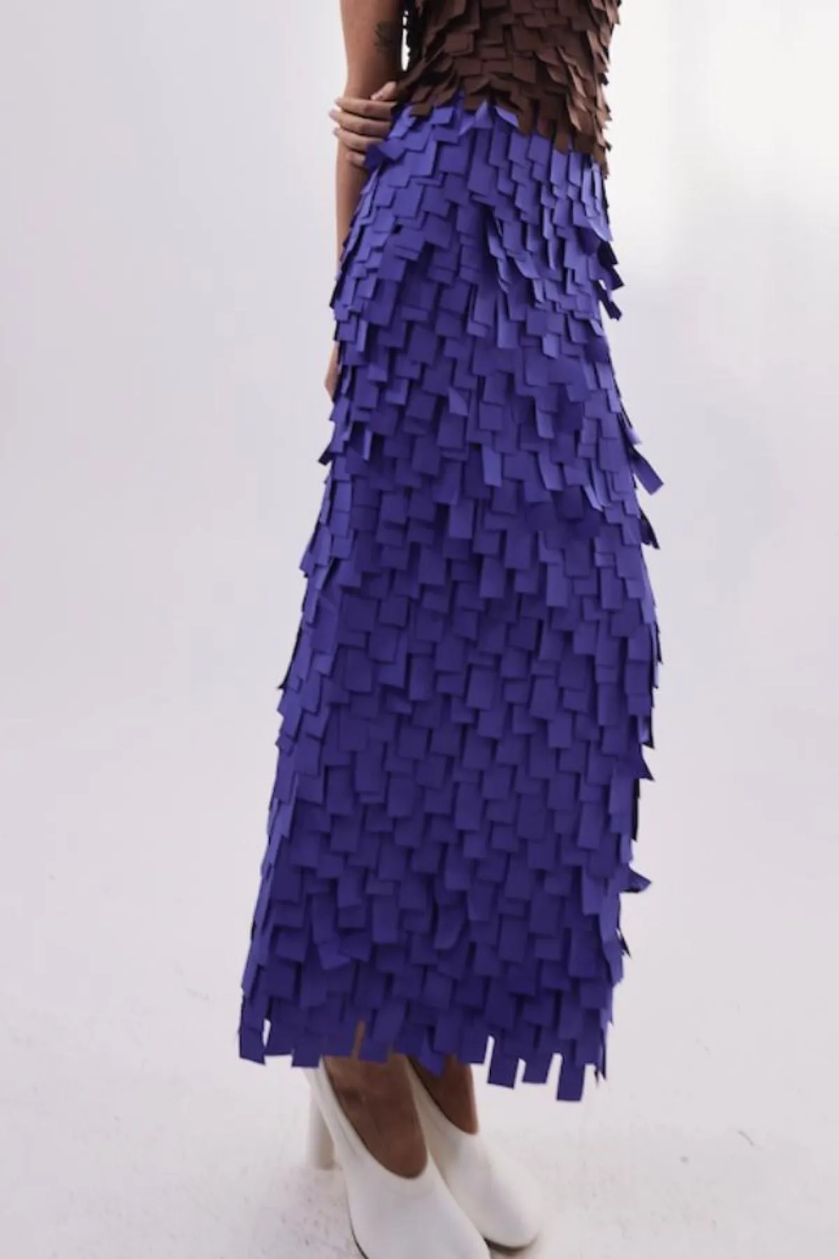 A.W.A.K.E Mode Multi Rectangle Skirt - Purple