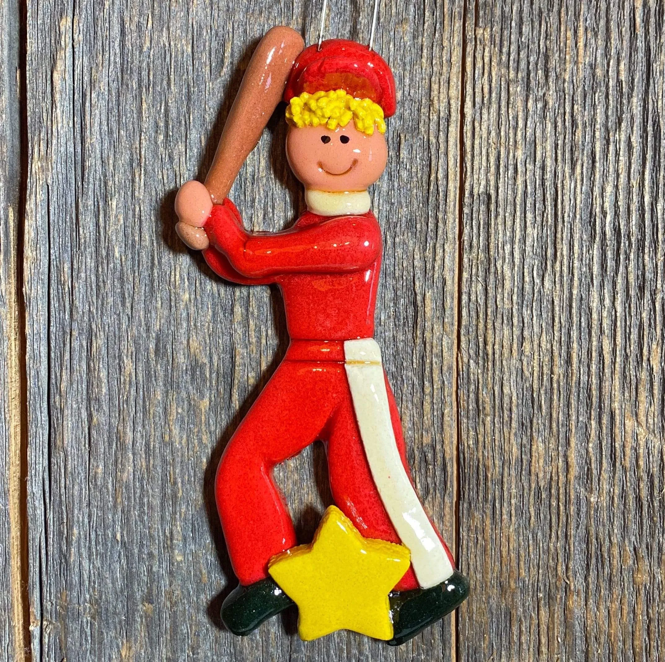 Baseball Player Christmas Ornament