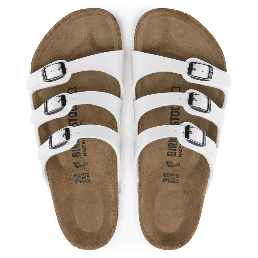 Birkenstock Women's Florida Birko-Flor Regular Footbed - White 1016765