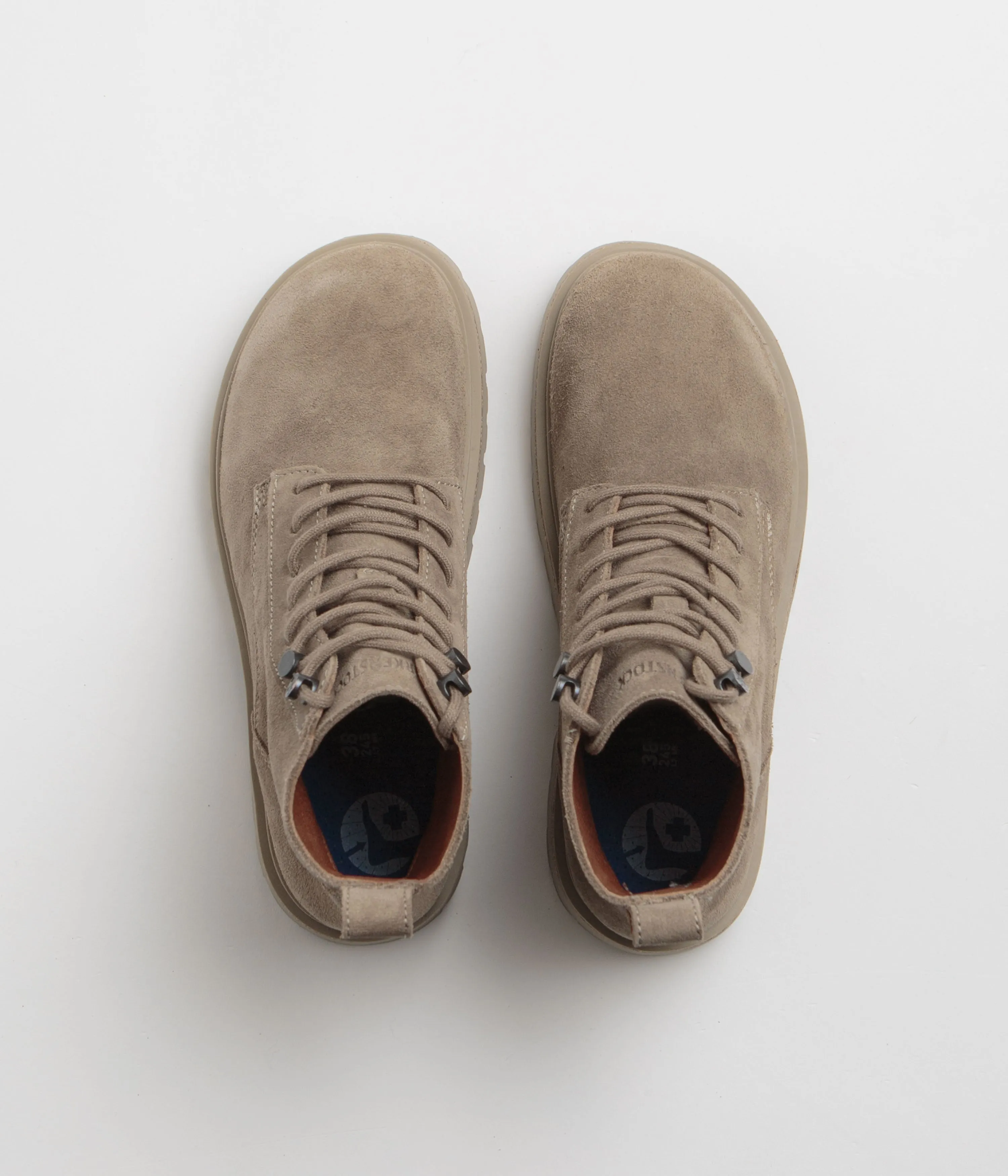 Birkenstock Womens Highwood Lace Mid Shoes - Taupe