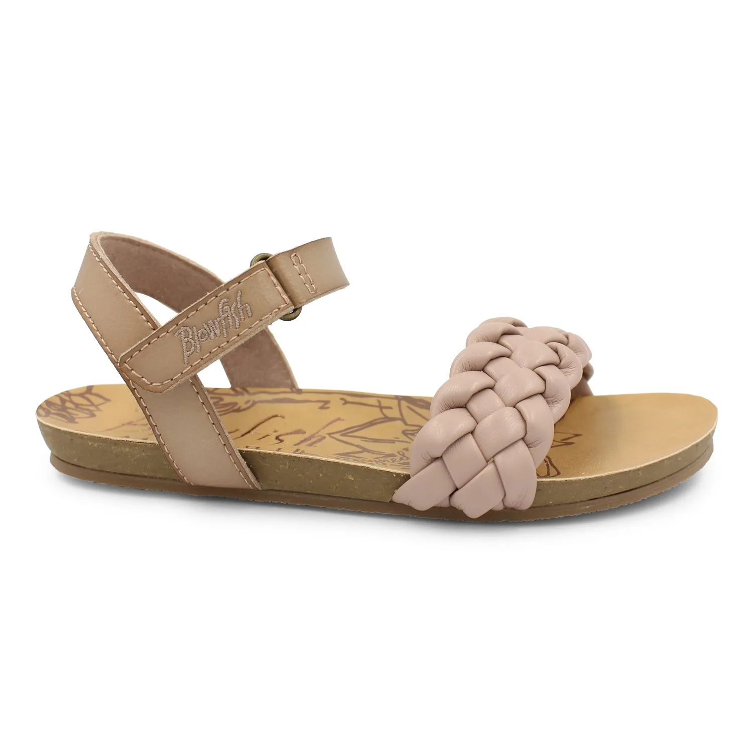 Blowfish Kid's Gaita-K Braided Strap Sandal - Lotus Mandala Dyecut