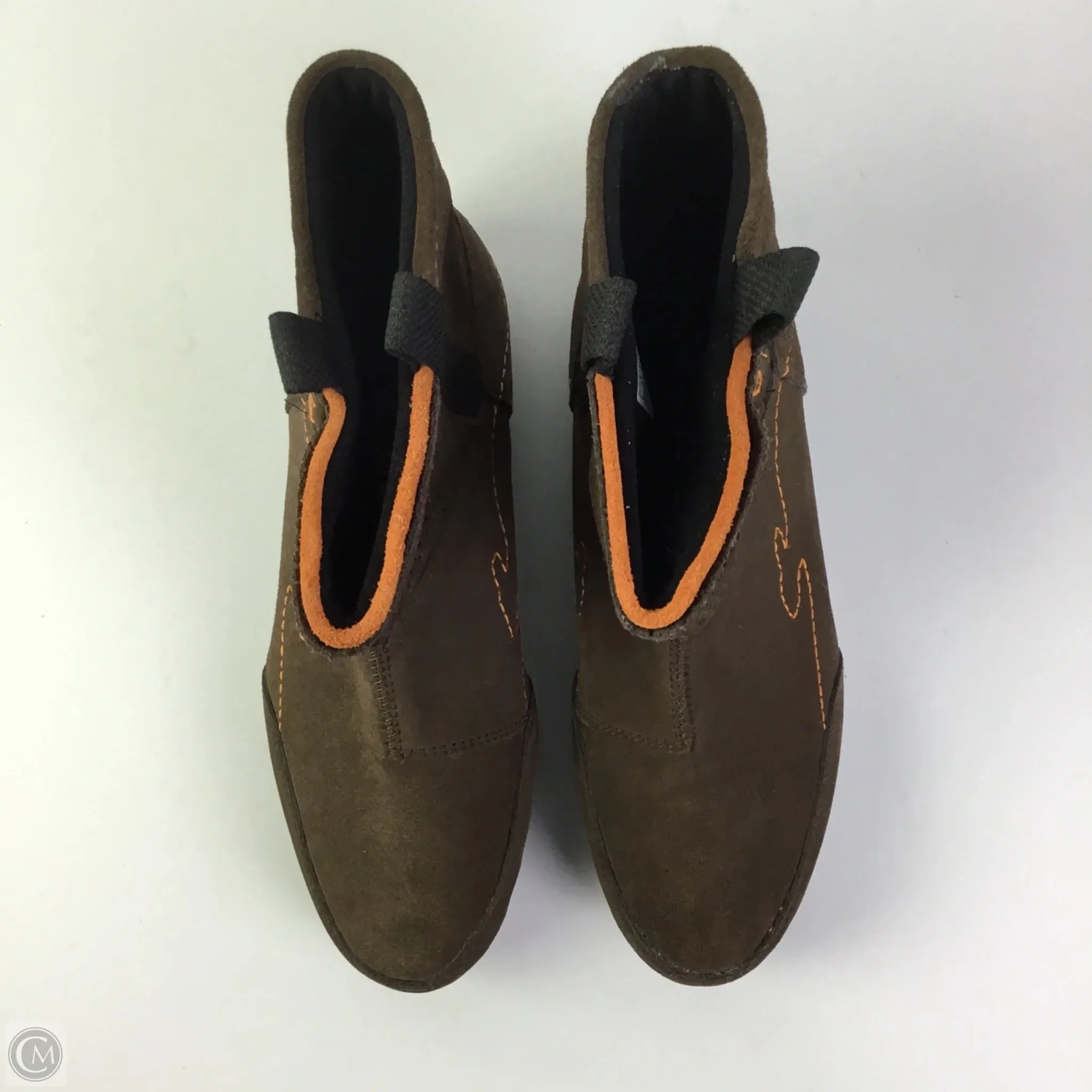 Boots Ankle Flats By Clothes Mentor In Brown, Size: 9