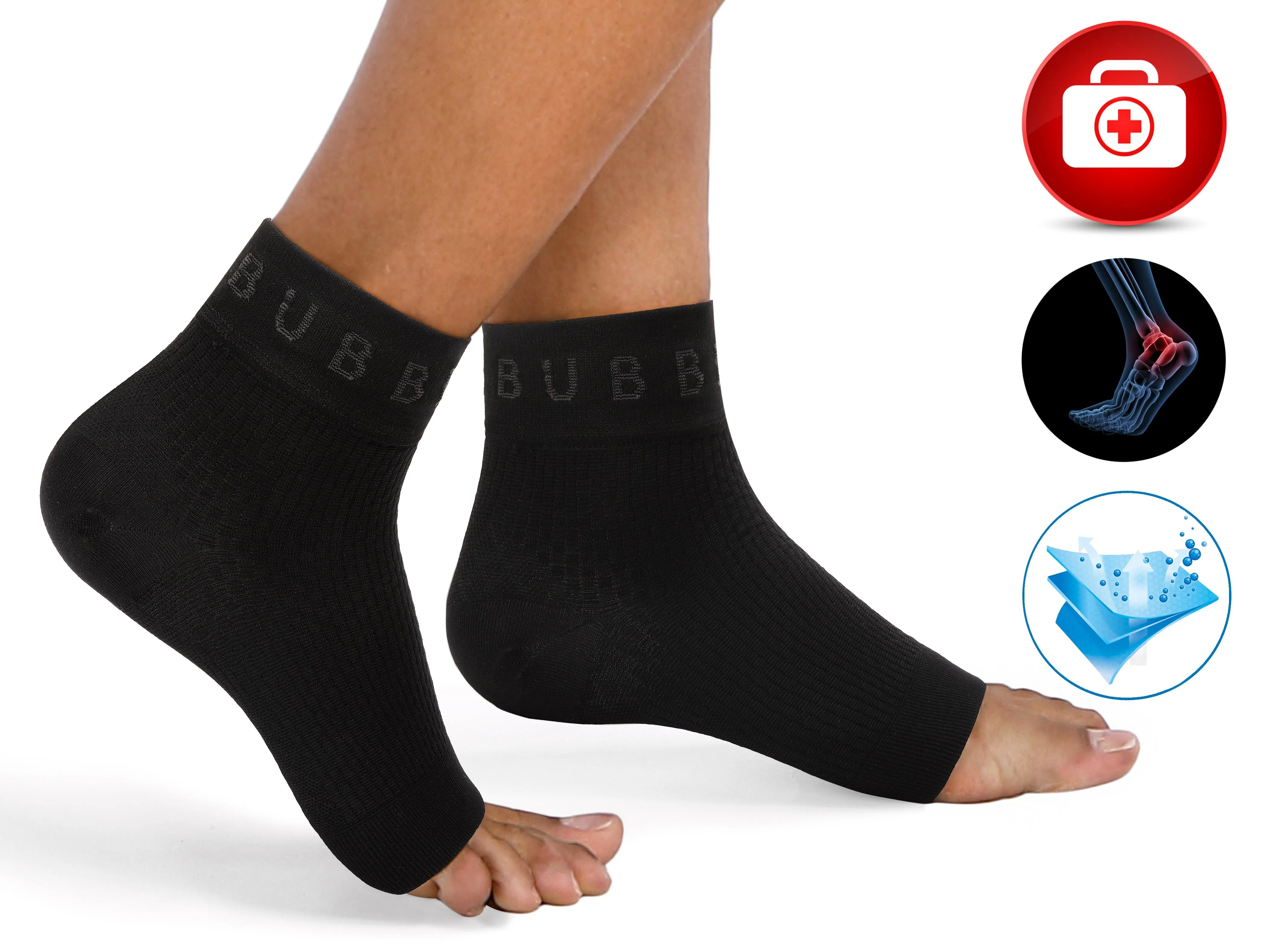 BUBBLELIME 80N/20S Compression Arch Support Ankle Brace_Plus Size