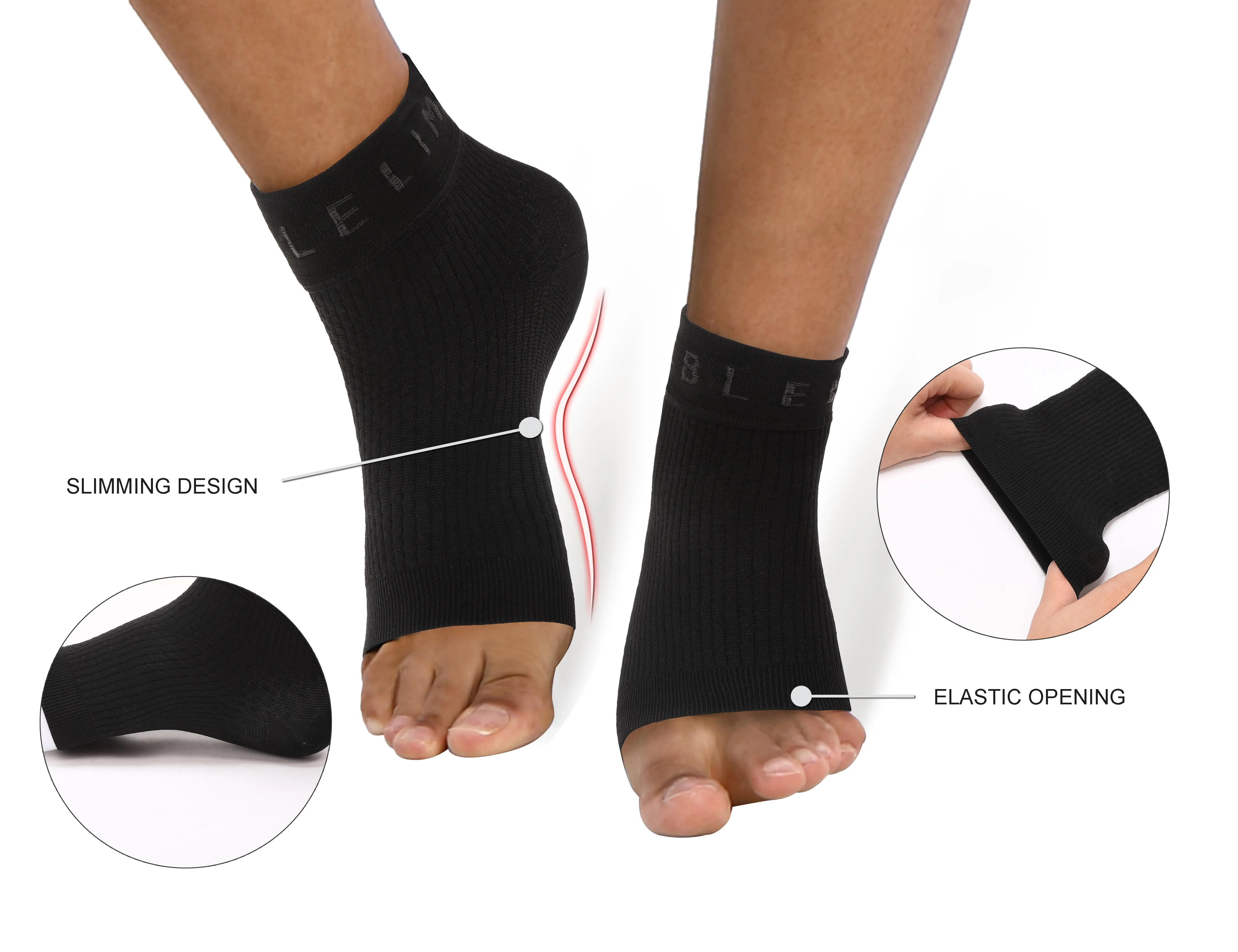 BUBBLELIME 80N/20S Compression Arch Support Ankle Brace_Plus Size