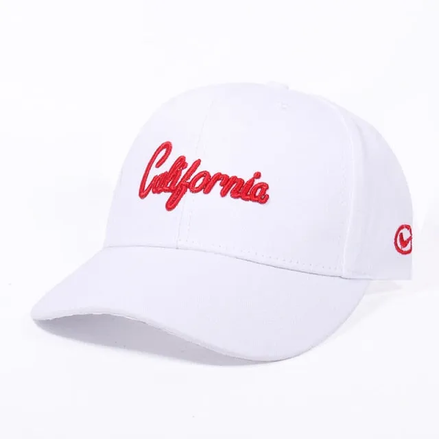 California 3D Embroidery Hat