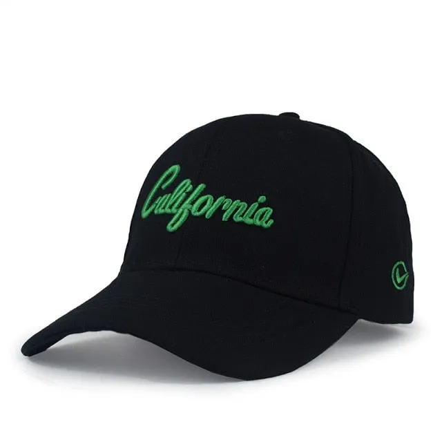 California 3D Embroidery Hat