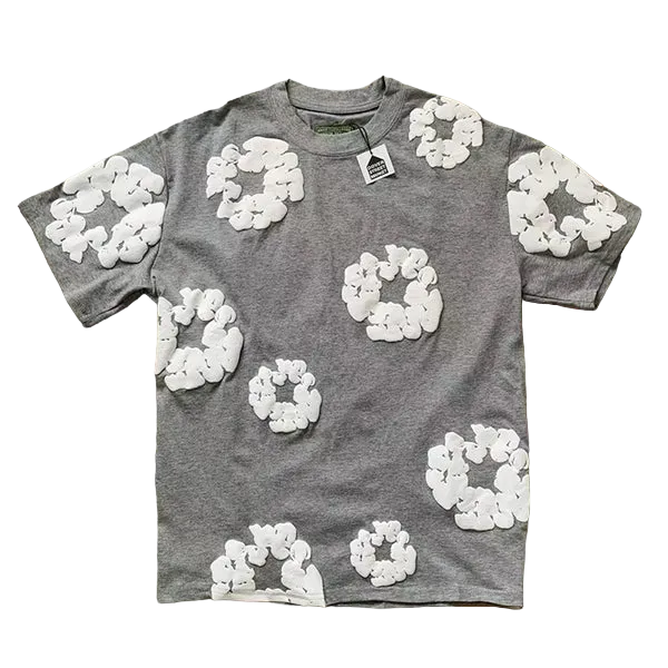 Camiseta Cotton Denim Tears Cinza