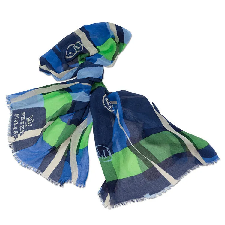 Custom Designed Hand Drawn Resort Scarves