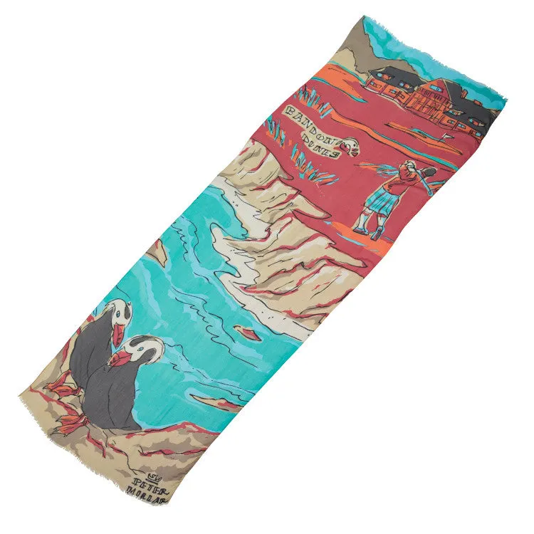 Custom Designed Hand Drawn Resort Scarves