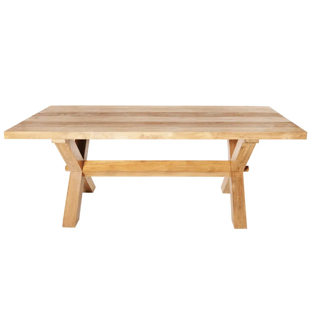 Dining Table Teak Oslo Recycled Solid
