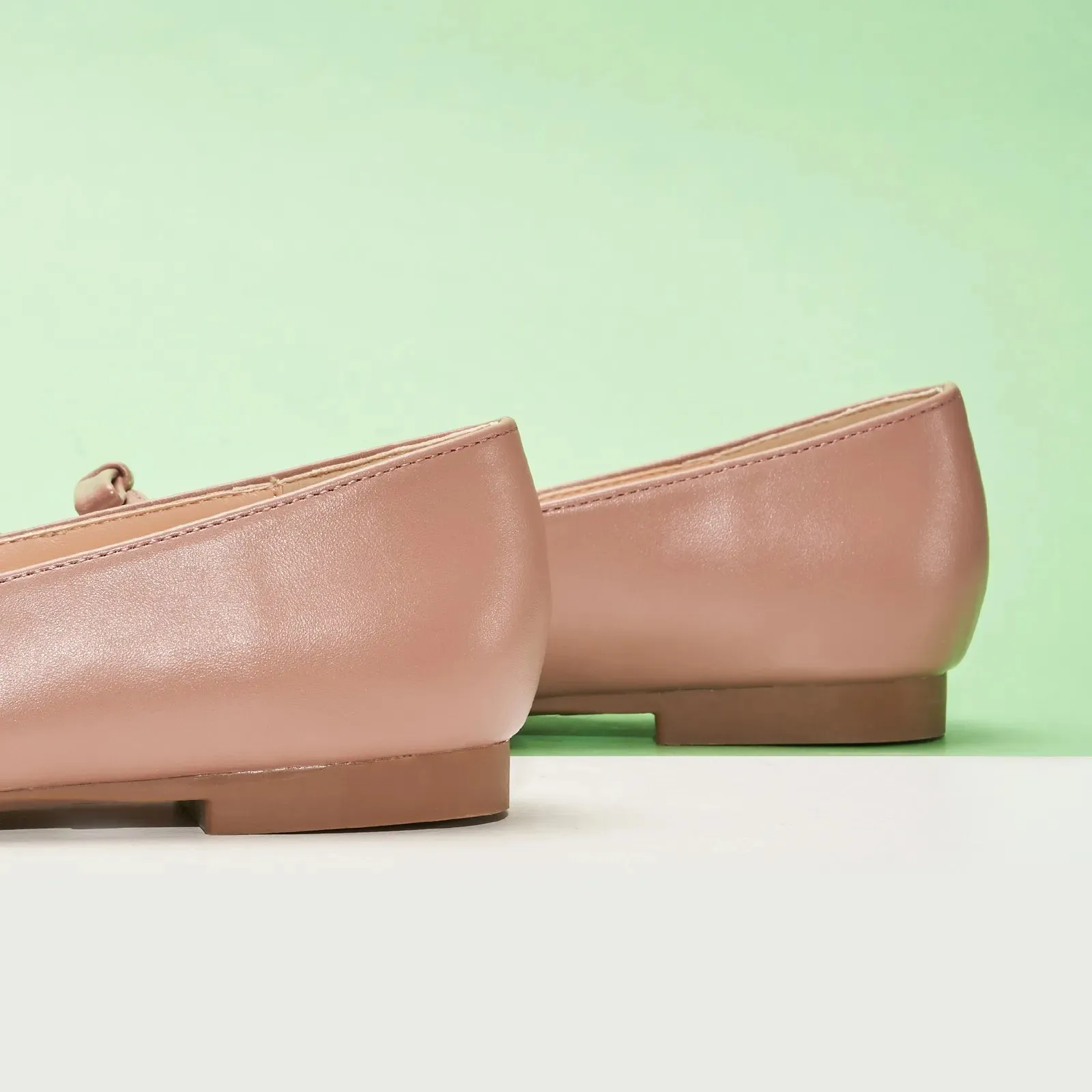 Double Bow Ties Cutout Ballet Flats (Emma)