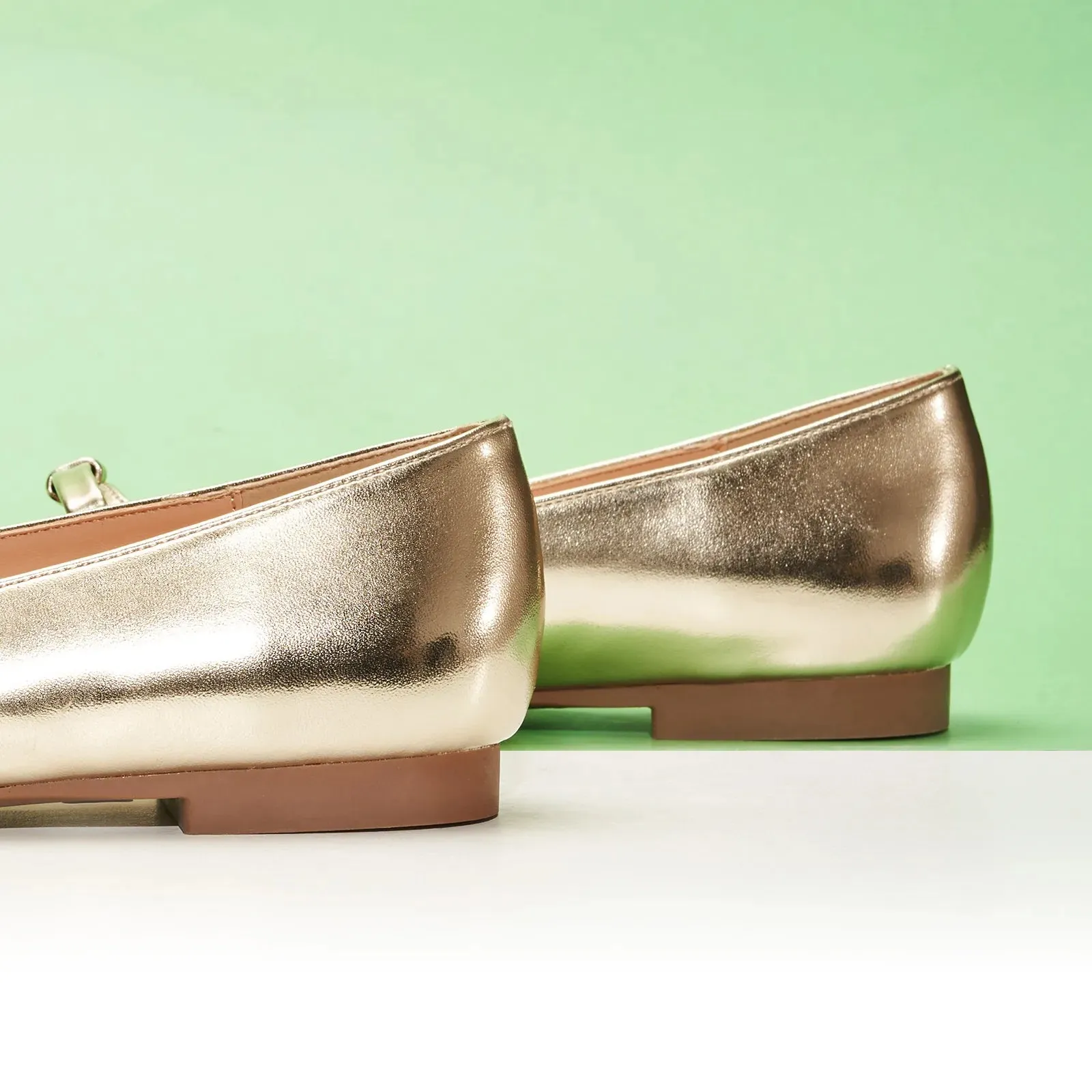 Double Bow Ties Cutout Ballet Flats (Emma)