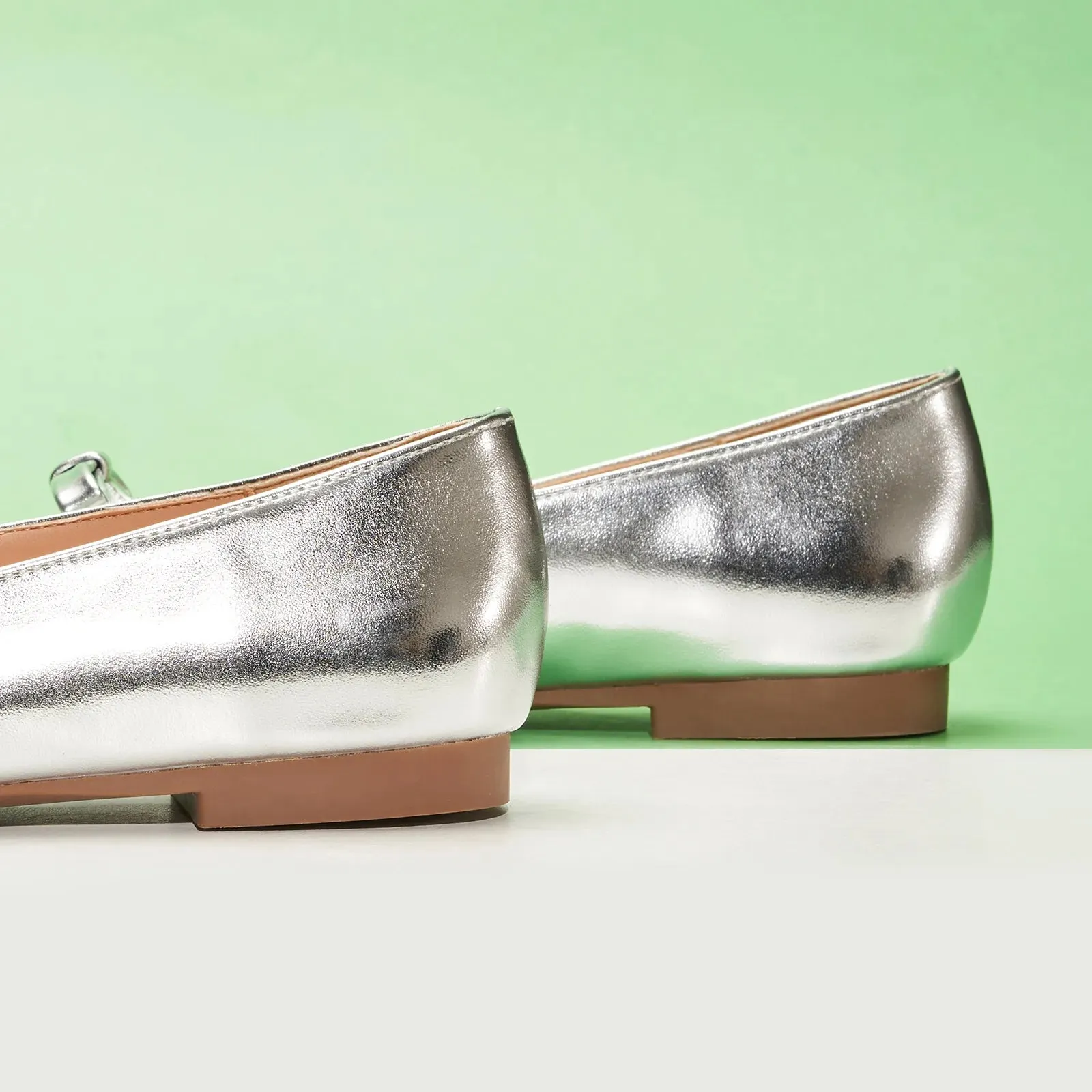 Double Bow Ties Cutout Ballet Flats (Emma)