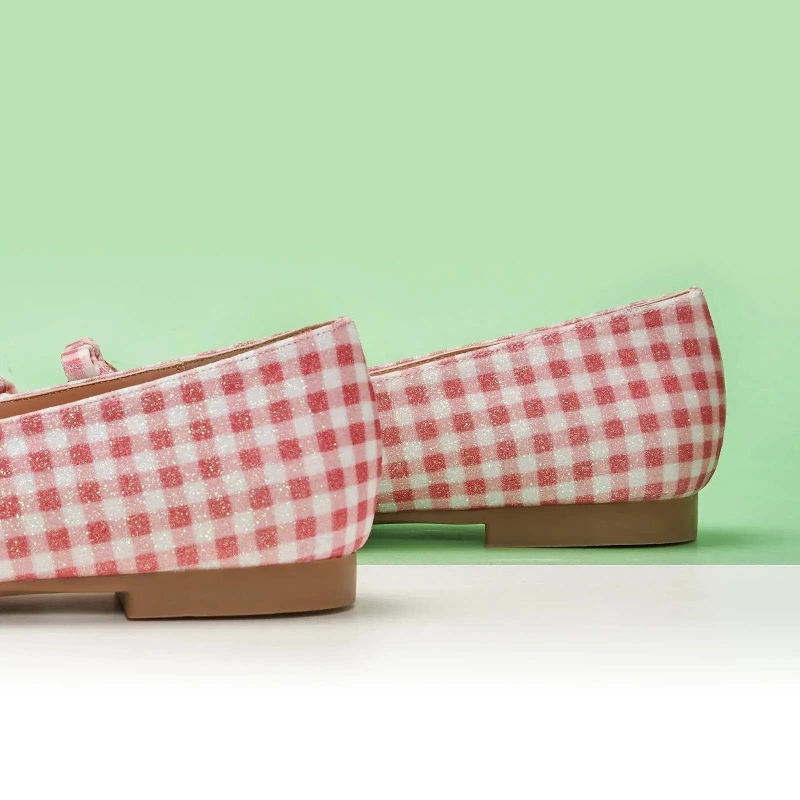 Double Bow Ties Cutout Ballet Flats (Emma)