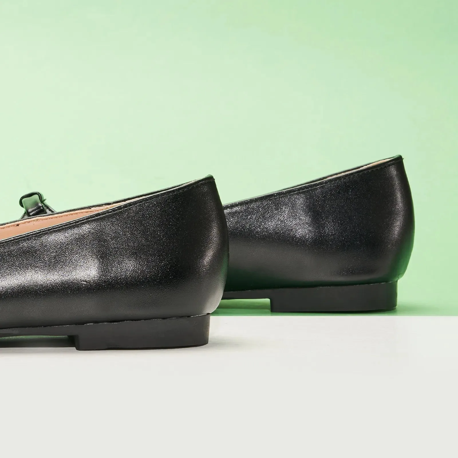 Double Bow Ties Cutout Ballet Flats (Emma)