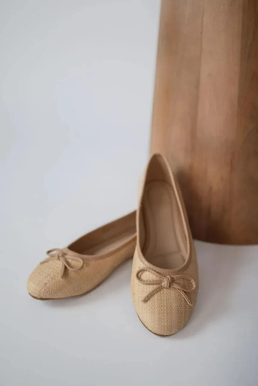 Erika Natural Weave Ballet Flat - FINAL SALE
