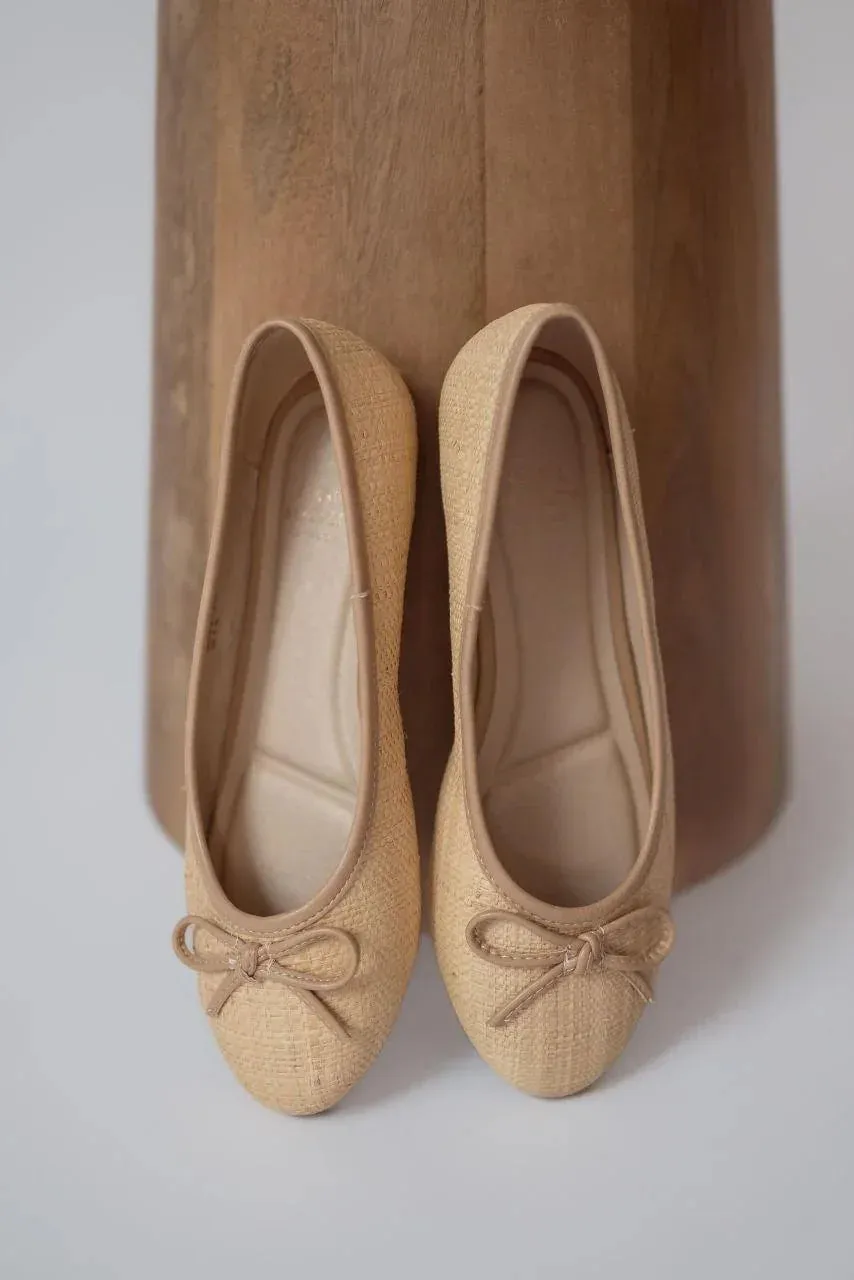 Erika Natural Weave Ballet Flat - FINAL SALE