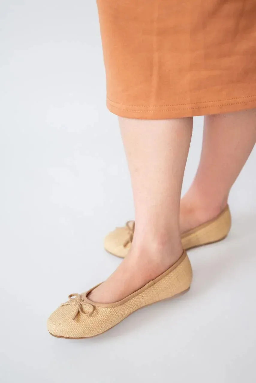 Erika Natural Weave Ballet Flat - FINAL SALE