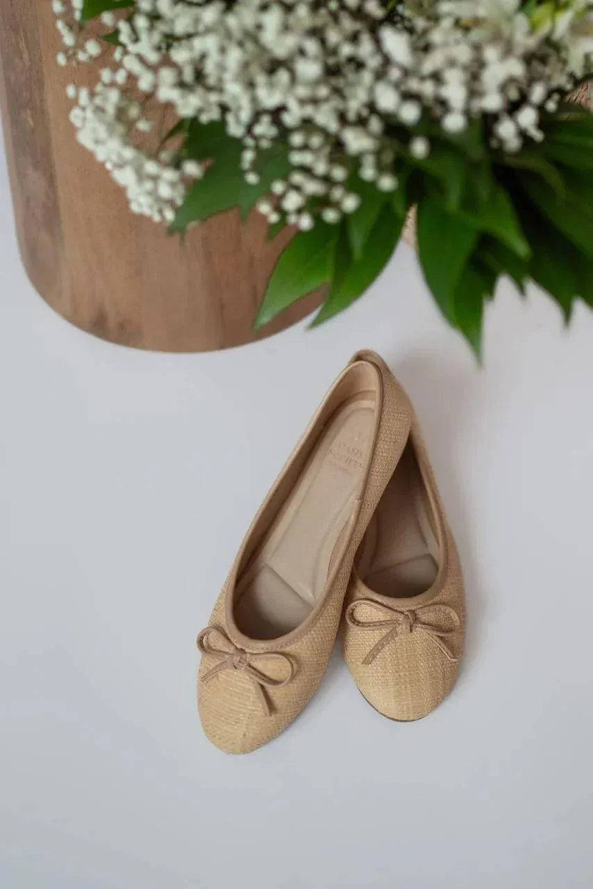 Erika Natural Weave Ballet Flat - FINAL SALE