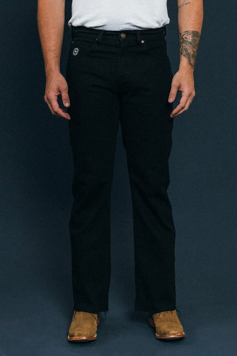 Ernest Mens Bootcut Jean - Black