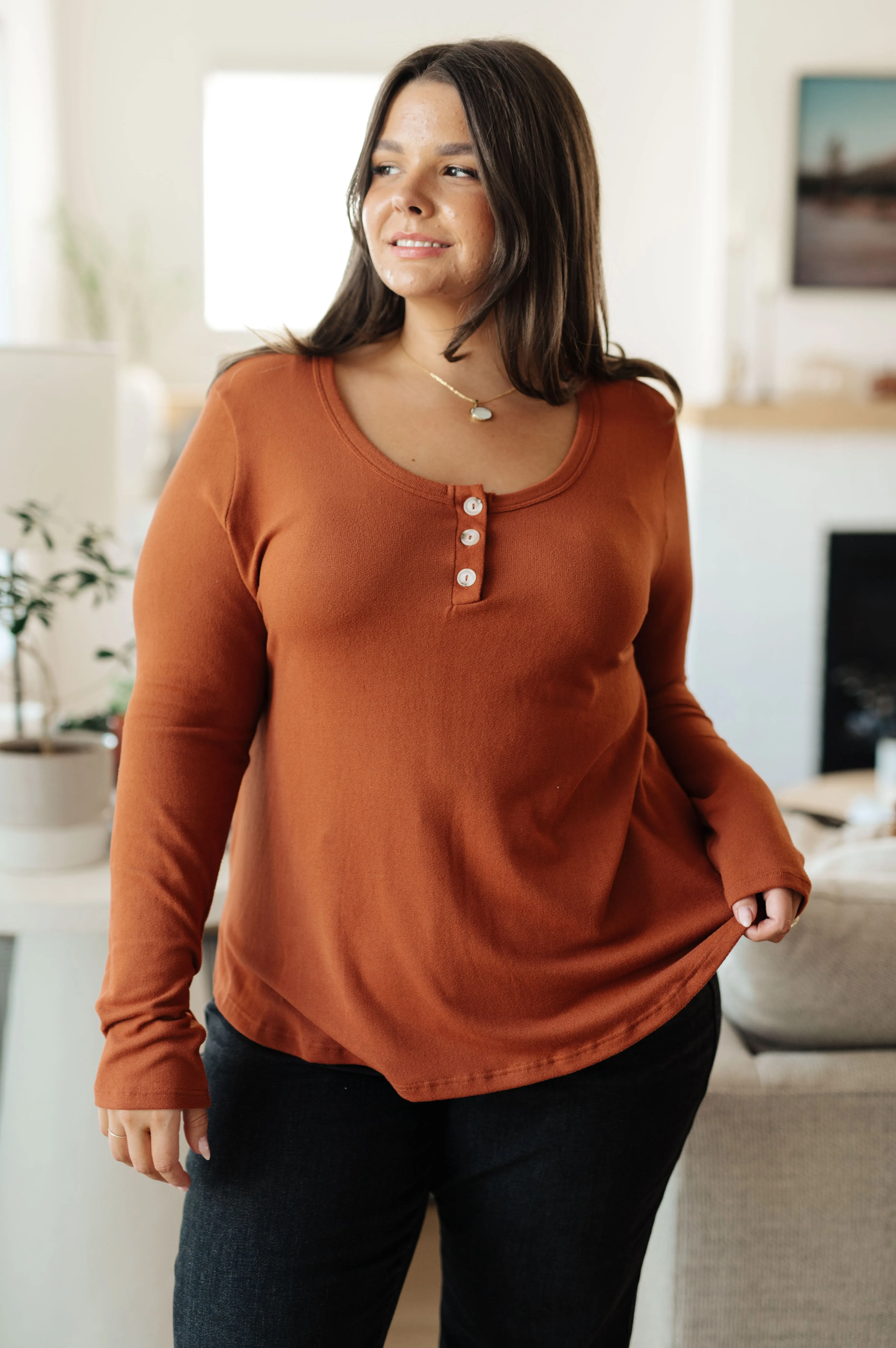 Feeling Better Scoop Neck Top by White Birch