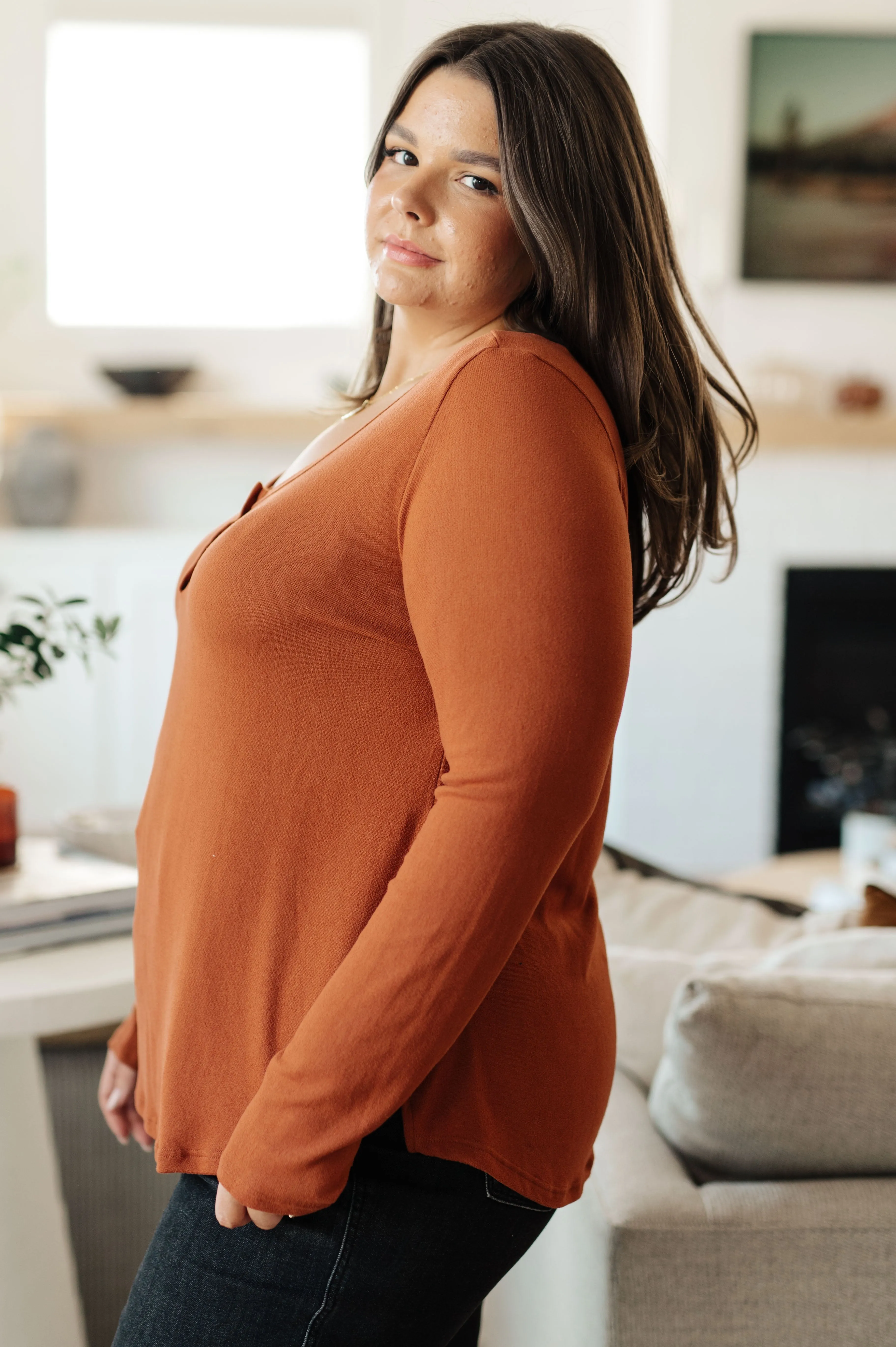 Feeling Better Scoop Neck Top by White Birch
