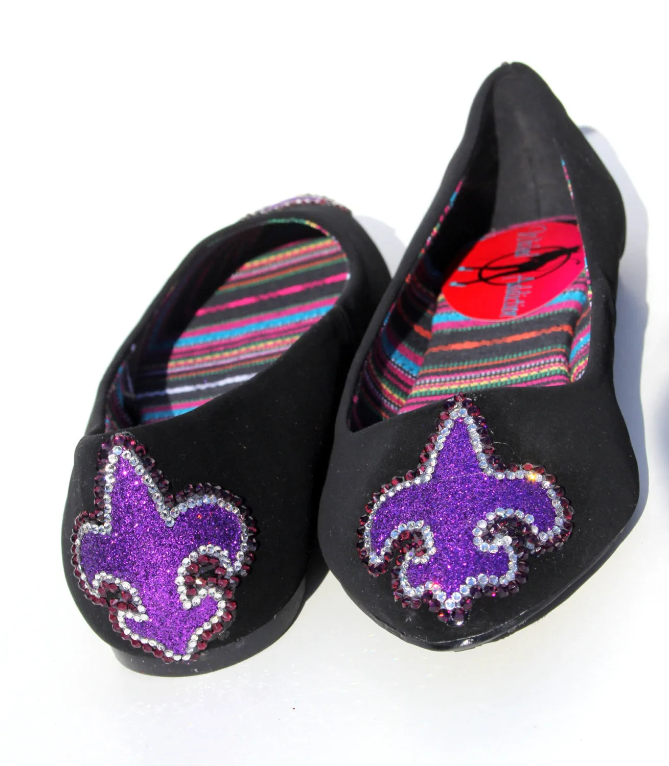 Fleur De Lis Swarovski Crystal Flats