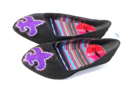 Fleur De Lis Swarovski Crystal Flats