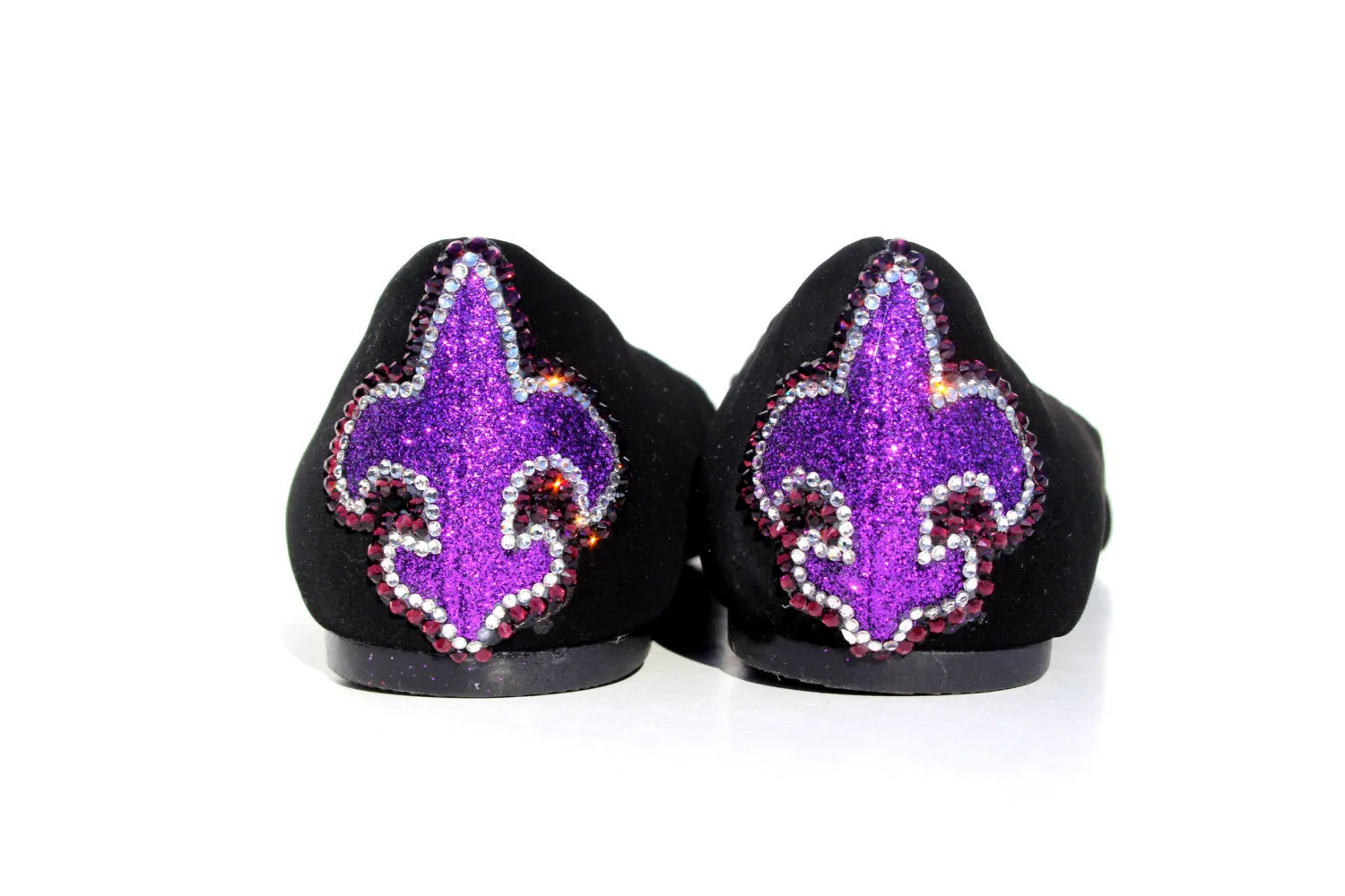 Fleur De Lis Swarovski Crystal Flats