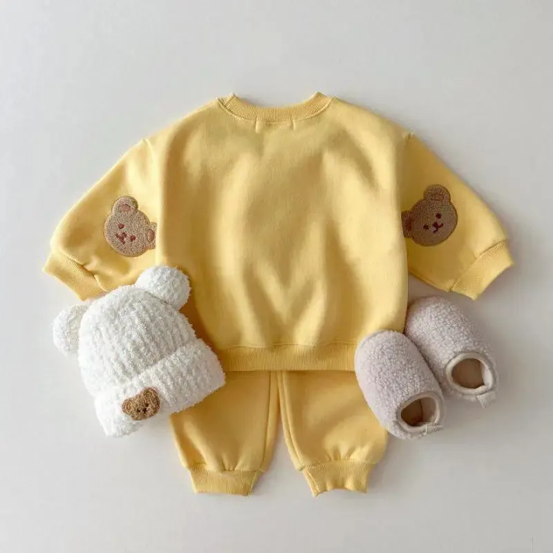 Fuzzy Bear Patchwork Tracksuit