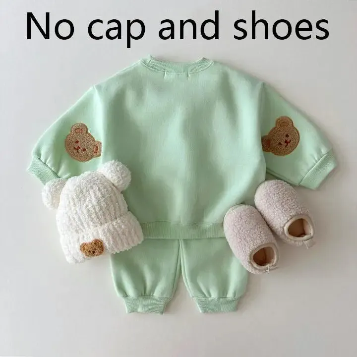 Fuzzy Bear Patchwork Tracksuit