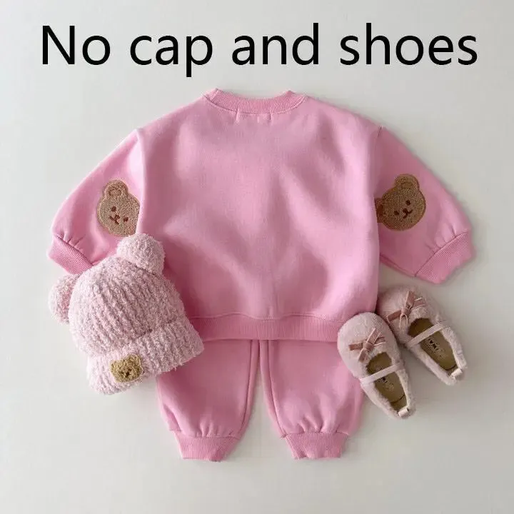 Fuzzy Bear Patchwork Tracksuit
