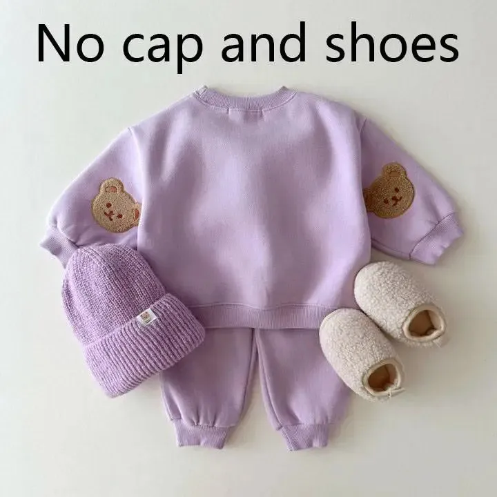 Fuzzy Bear Patchwork Tracksuit