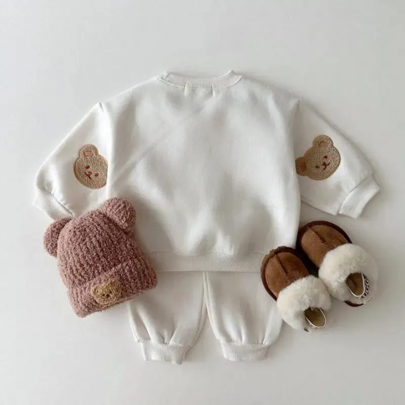 Fuzzy Bear Patchwork Tracksuit