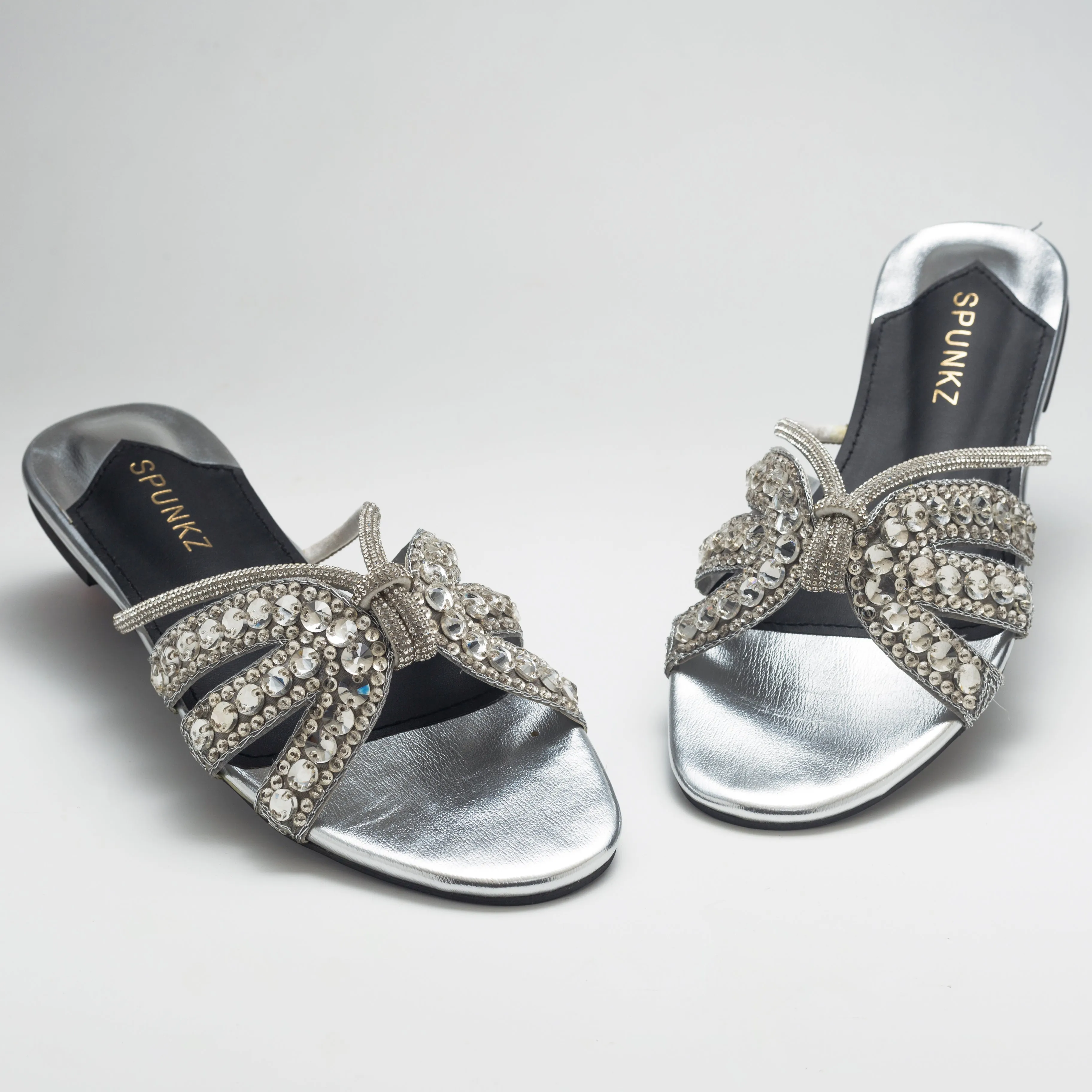 Gina Handcrafted Embellished Slider Sandals