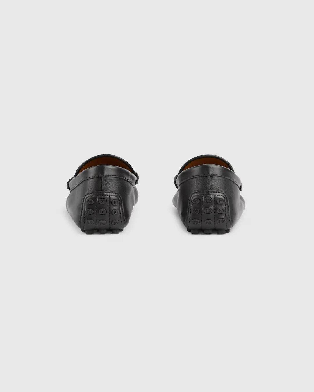 Gucci Horsebit Drivers in Black Leather
