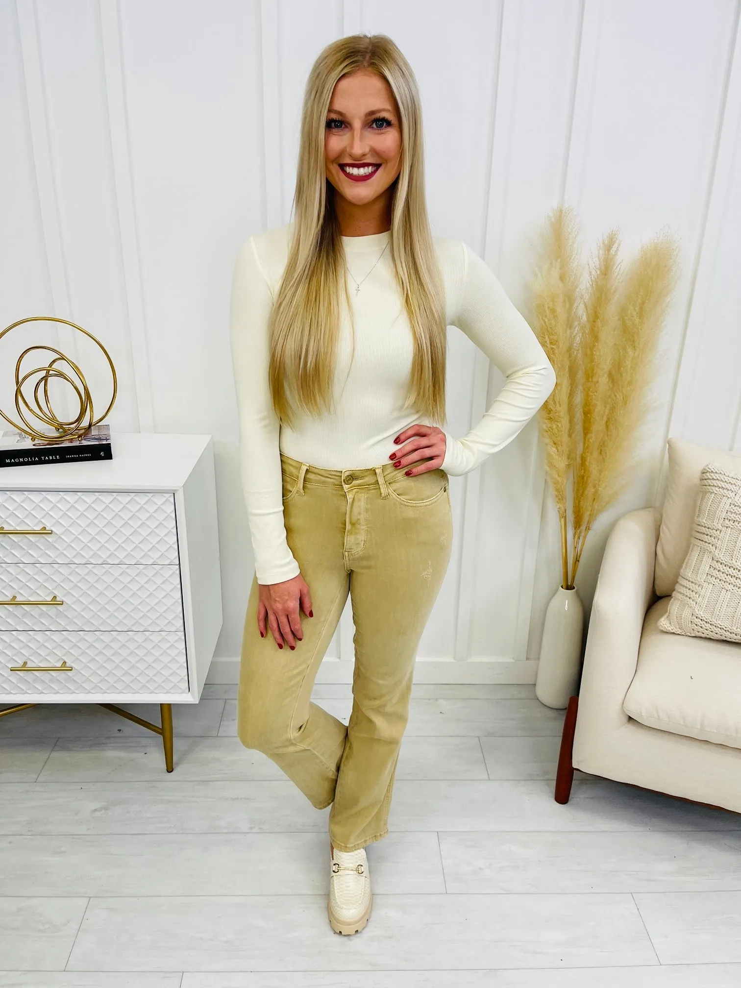 Judy Blue REG/CURVY Fall Is In The Air Slim Bootcut Jeans