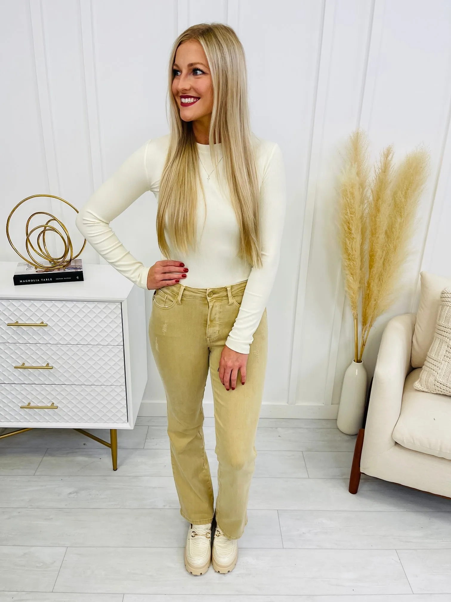 Judy Blue REG/CURVY Fall Is In The Air Slim Bootcut Jeans