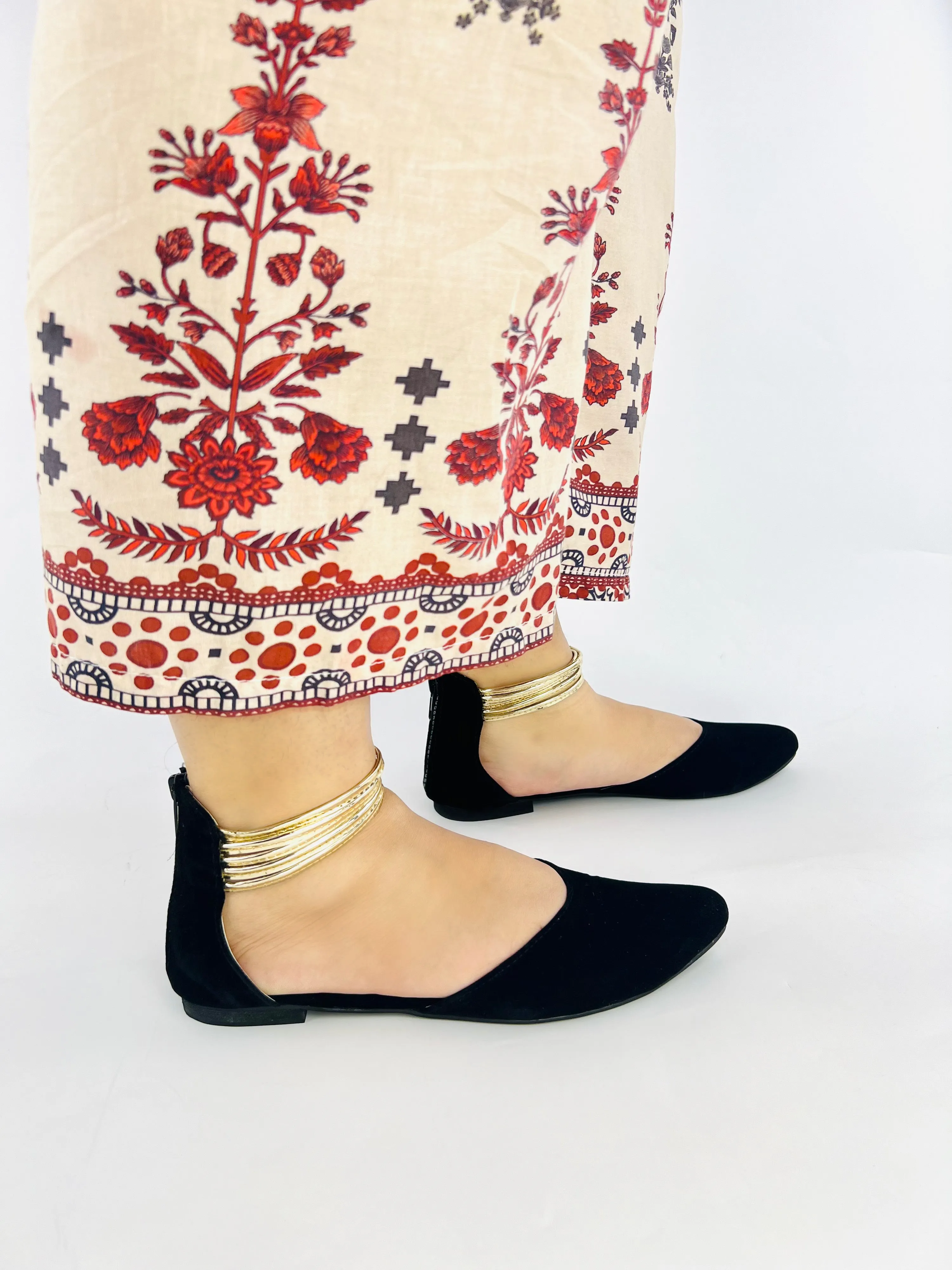 Layla Black Suede Hello Lover Flat Ankle Wrap Sandals